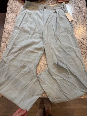 a new day Wide Leg Pleated Pants in Pale Blue